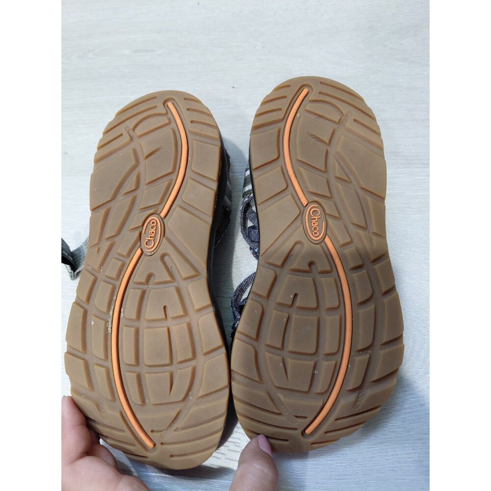 Chaco ZX2 Creed Gray Print Strap Floral Sandals Sz 5 Great - Picture 5 of 10